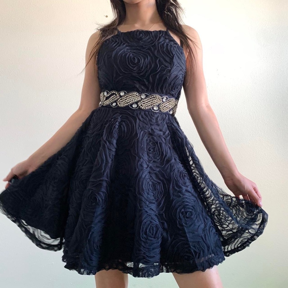 Navy blue party dress